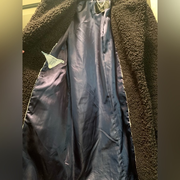 J. Crew Teddy Sherpa Jacket Black Size Large - Picture 3 of 4